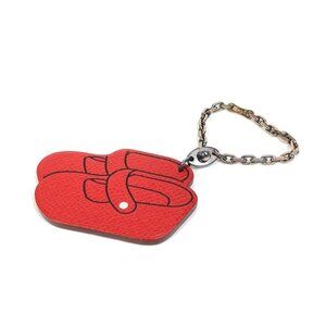 HERMES 2007 Yokohama Takashimaya Limited red shoes Bag Charm Key Holder